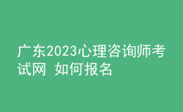廣東2023心理咨詢師考試網(wǎng) 如何報(bào)名 具體的報(bào)名入口