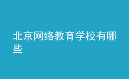 北京網(wǎng)絡(luò)教育學校有哪些