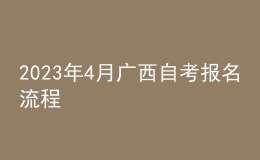 2023年4月廣西自考報名流程 