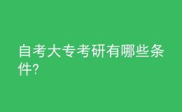 自考大?？佳杏心男l件?