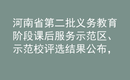河南省第二批義務(wù)教育階段課后服務(wù)示范區(qū)、示范校評選結(jié)果公布，鄭州市二七區(qū)、鄭州市二七區(qū)隴西國際城小學(xué)入選