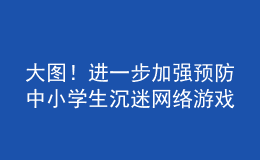 大圖！進(jìn)一步加強(qiáng)預(yù)防中小學(xué)生沉迷網(wǎng)絡(luò)游戲管理這樣做