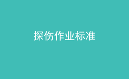 探傷作業(yè)標準