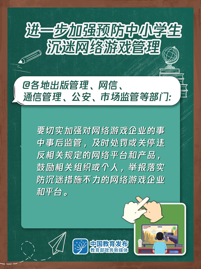 大圖！進(jìn)一步加強(qiáng)預(yù)防中小學(xué)生沉迷網(wǎng)絡(luò)游戲管理這樣做(圖5)